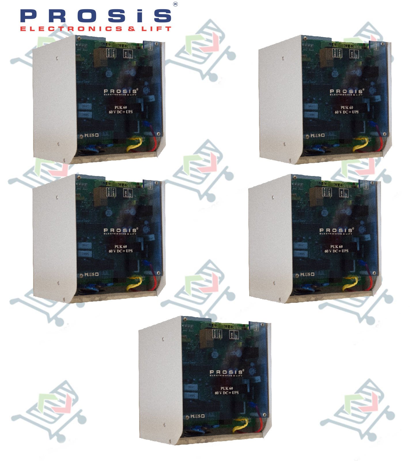 PUK60 - 60V DC Güç Kaynagı + UPS (EN 81-20/50) 5'li Paket