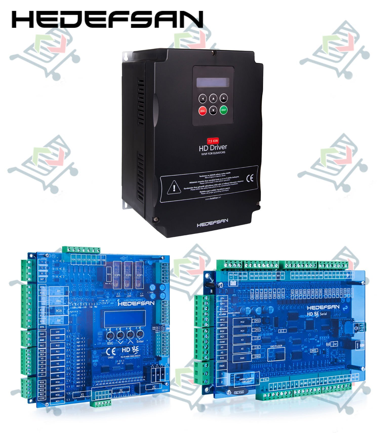 Hedefsan DRIVER-P Motor Sürücü + HD BE Takım (EN81-20)