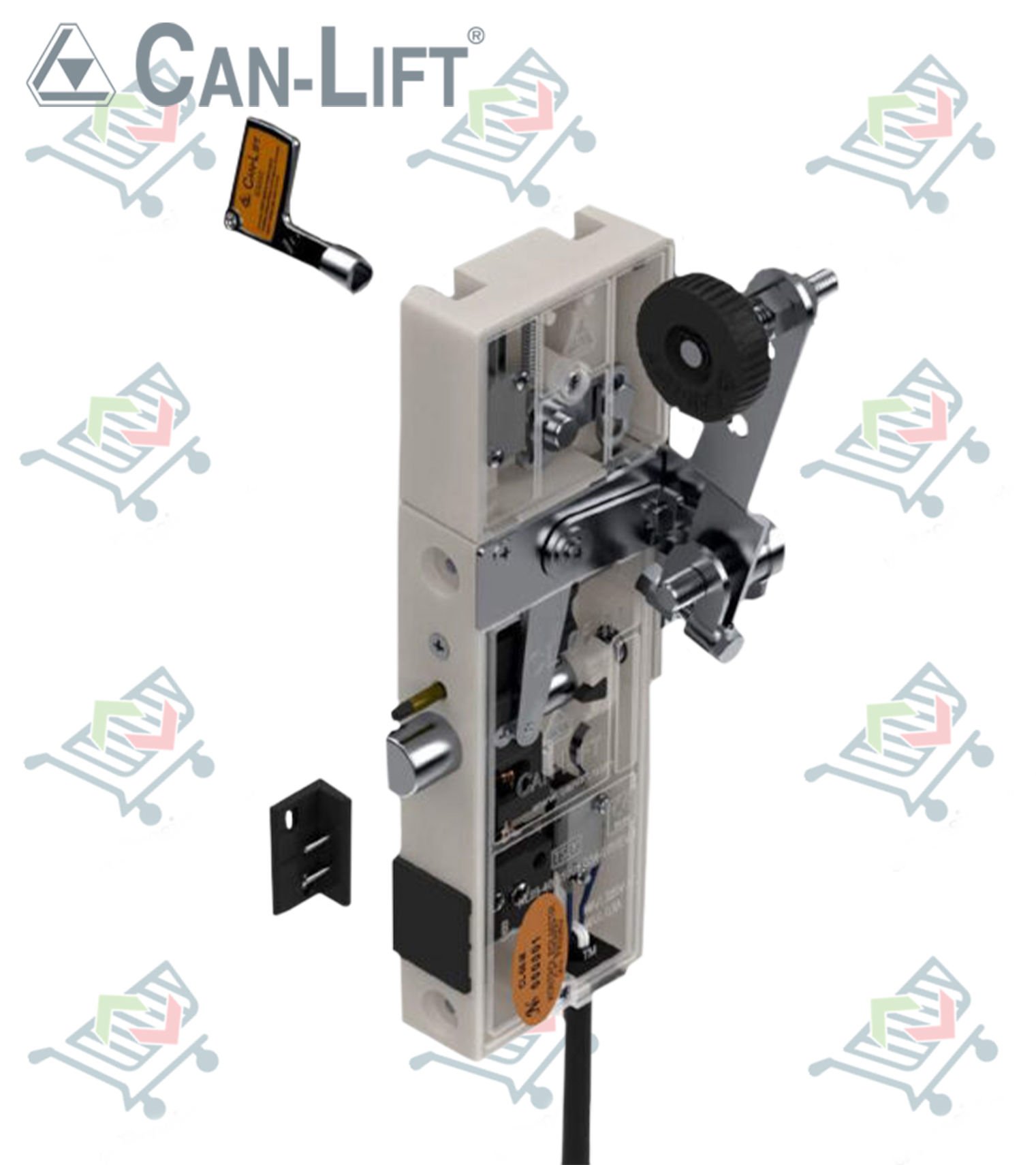 Can Lift CL-06 M-SW-DKI-ASW Çift Emniyetli Çift Dilli Asansör Kat Kapı Kilidi (Swichli)