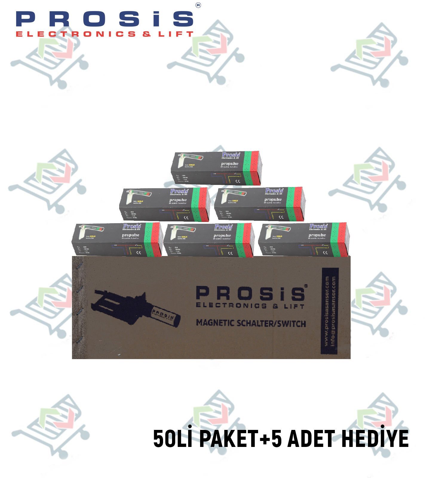 Propulse Bistabil Manyetik Şalter 50'li Paket