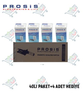 Platinum Monostable Manyetik Şalter (Çift Kontaklı) 40'lı Paket (+4 Adet Hediye)
