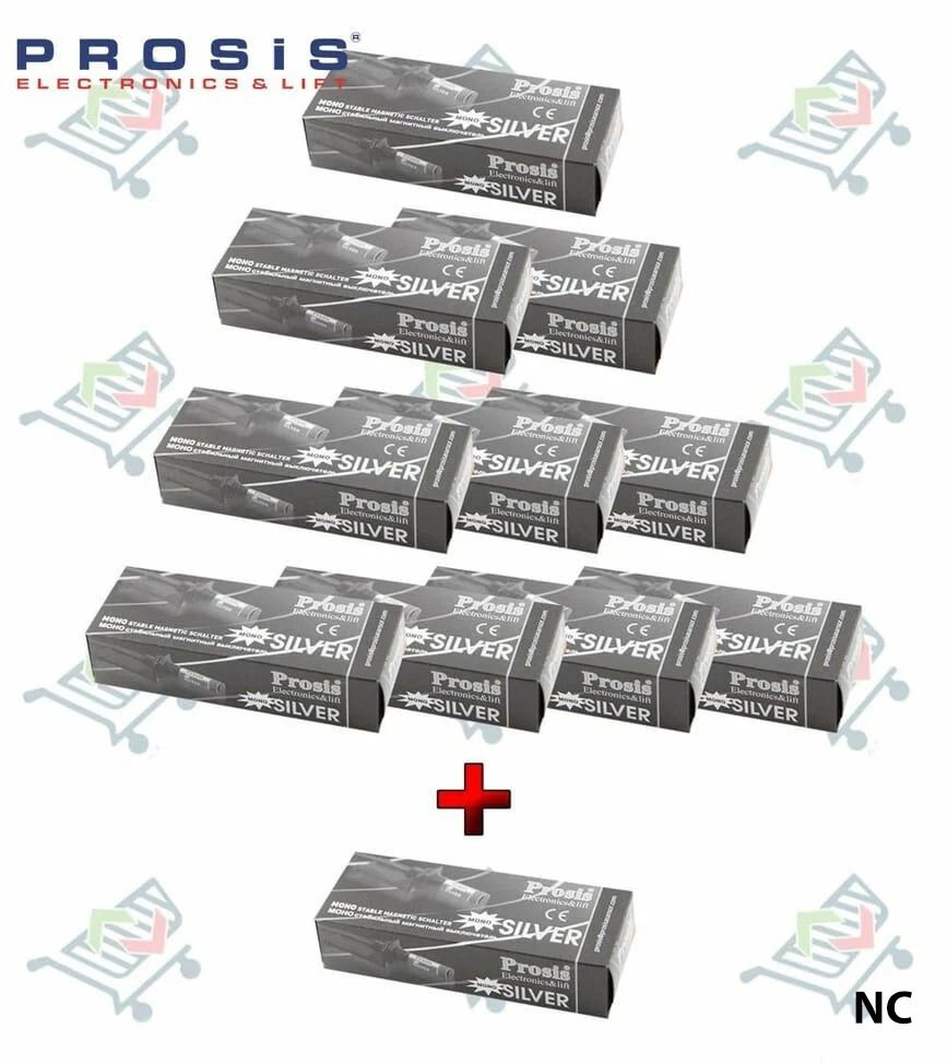 Silver Monostabil Manyetik Şalter(1A) NC 10'lu Paket (+1 Adet Hediye)