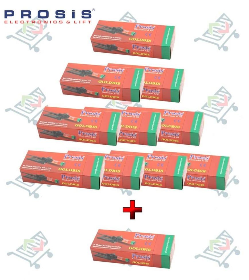 Goldbis Bistabil Manyetik Şalter(1,5A) İnce 10'lu Paket (+1 Adet Hediye)