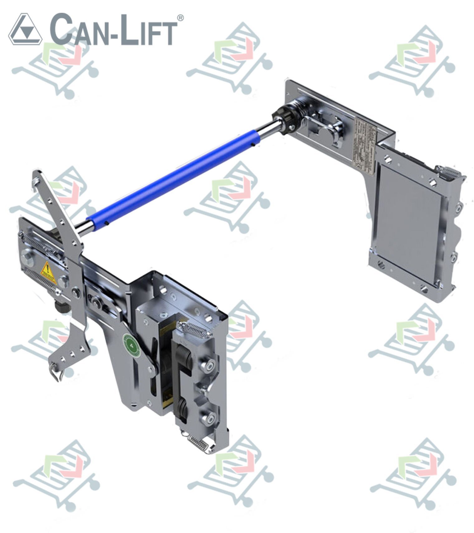 Can Lift T11-T12 Çift ve Tek Yönlü Kaymalı Fren (Taşıyıcı Saclı Montaj Tipi) 4G - 5G - T12 (Taşıyıcı Saclı Kaçık Kollu)
