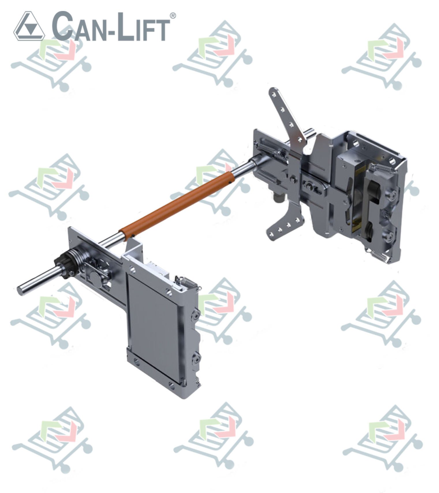 Can Lift T111-T121 Çift ve Tek Yönlü Kaymalı Fren T111(Taşıyıcı Saclı Düz Kollu Ters Ray Senkron) - 4G - 5G