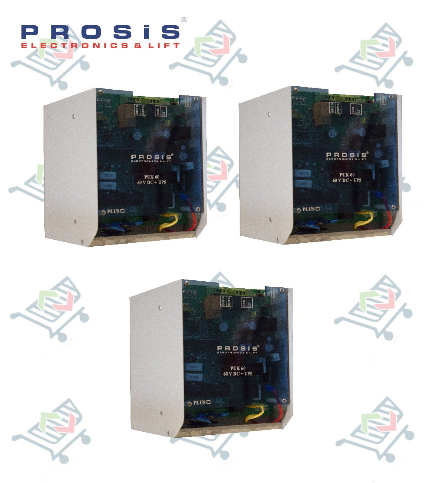 PUK60 - 60V DC Güç Kaynagı + UPS (EN 81-20/50) 3'lu Paket