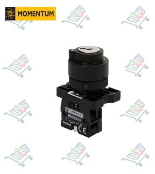 ∅ 22 Plastik Anahtarlı Buton 1-0-2 Kontak 2NO