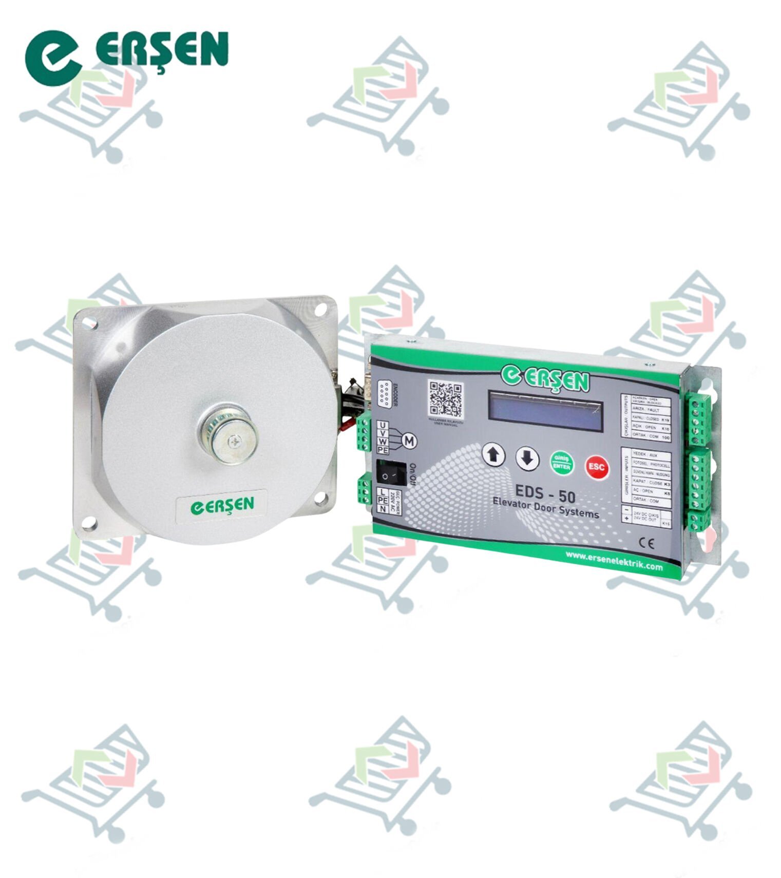 ERŞEN EDS-50 KAPI KARTI VE KAPI MOTORU SET