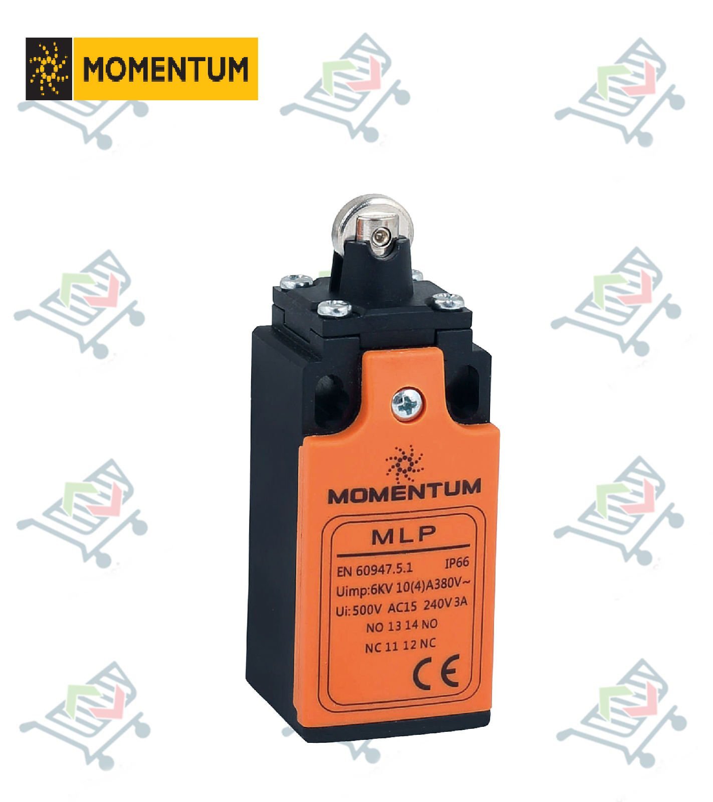 MLP Limit Switch - Plastik Gövde Dikey Pim Makara ∅12 Metal