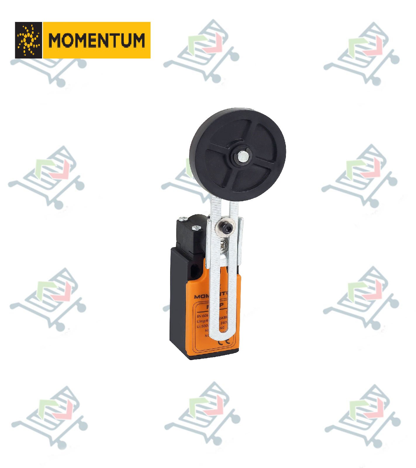 MLP Limit Switch - Plastik Gövde Döner Ayarlı Kol Makara ∅50 Kauçuk