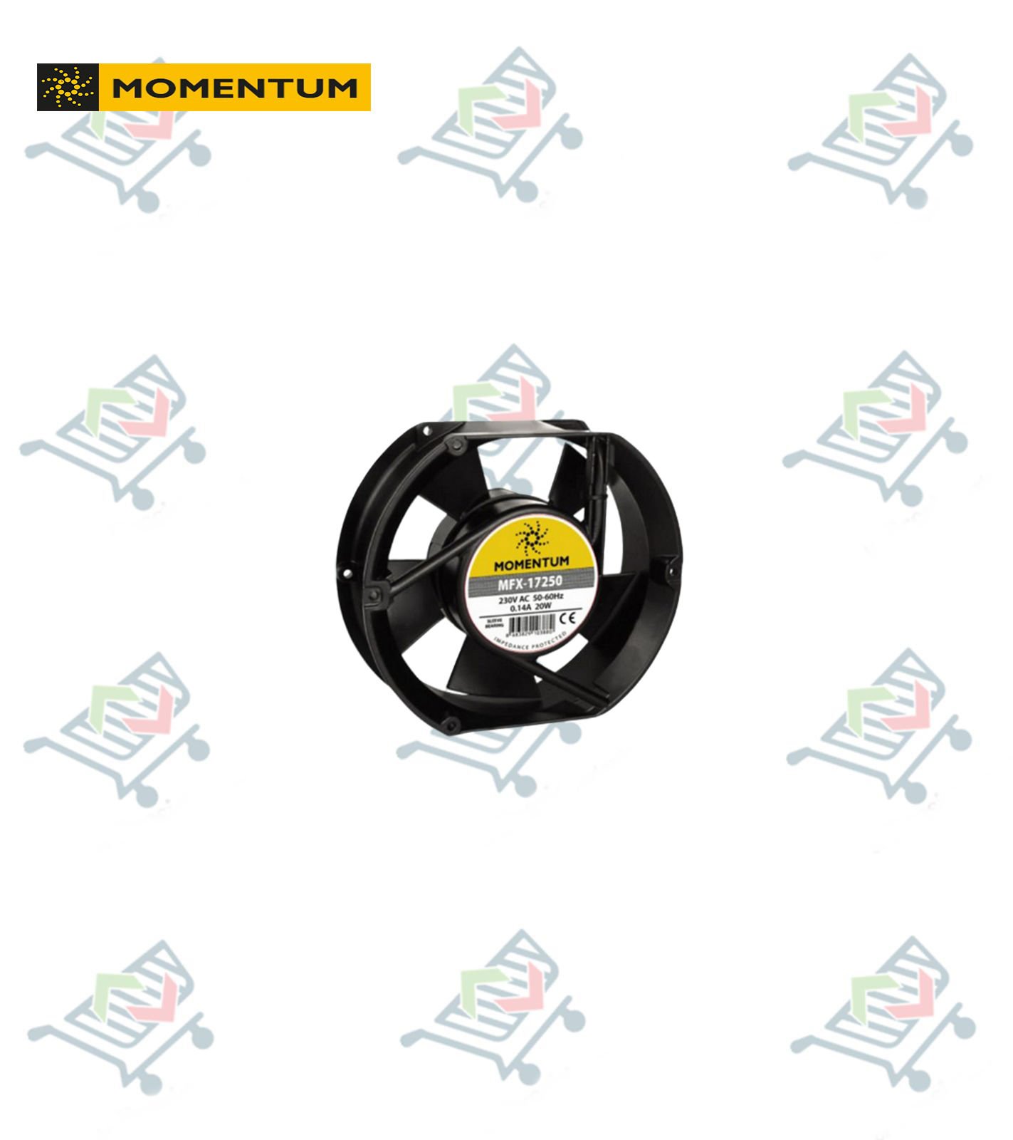 Aksiyel Fan 172x150x50mm Oval Fan 230 VAC Kayar Yatak