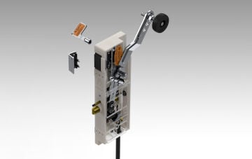 Can Lift CL-01 M SW DKD Çift Emniyetli Çift Dilli Asansör Kat Kapı Kilidi (Swichli)