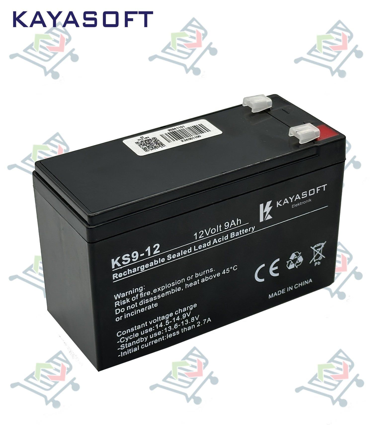 12 V 9 AMPER AKÜ KAYASOFT