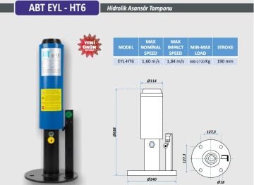 Ø114x638 mm Hidrolik Tampon