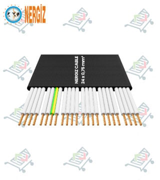 NERGİS FLEXIBLE YASSI KUMANDA KABLOSU 24 x 0,75 YASSI FLEXIBLE