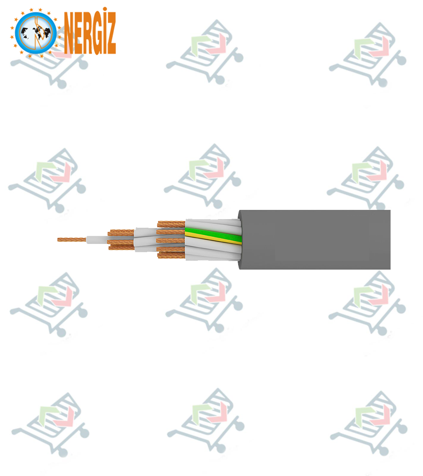 NERGİS ÖZEL FLEXIBLE YASSI KUMANDA KABLOSU 30x0,75