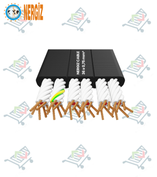 NERGİS ÖZEL BÜKÜLÜ FLEXIBLE YASSI KUMANDA KABLOSU 36x0,75