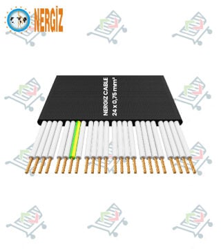 NERGİS FLEXIBLE YASSI KUMANDA KABLOSU 24 x 0,75 YASSI FLEXIBLE 500 METRE