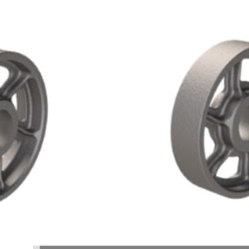 Aspar İşlenmemiş Döküm Kasnak Ø320 mm En 92 mm Mil Delik Ø85 (6210-6211 Rulman)