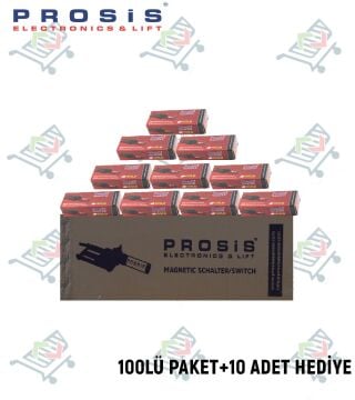 Goldmono Monostabil Manyetik Şalter(1,5A) 100'lü Paket (+10 Adet Hediye) 2 Metre