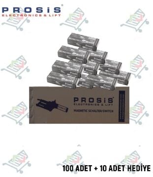 Silver Monostabil Manyetik Şalter(1A) 2 mt 100'lü Paket (+10 Adet Hediye)