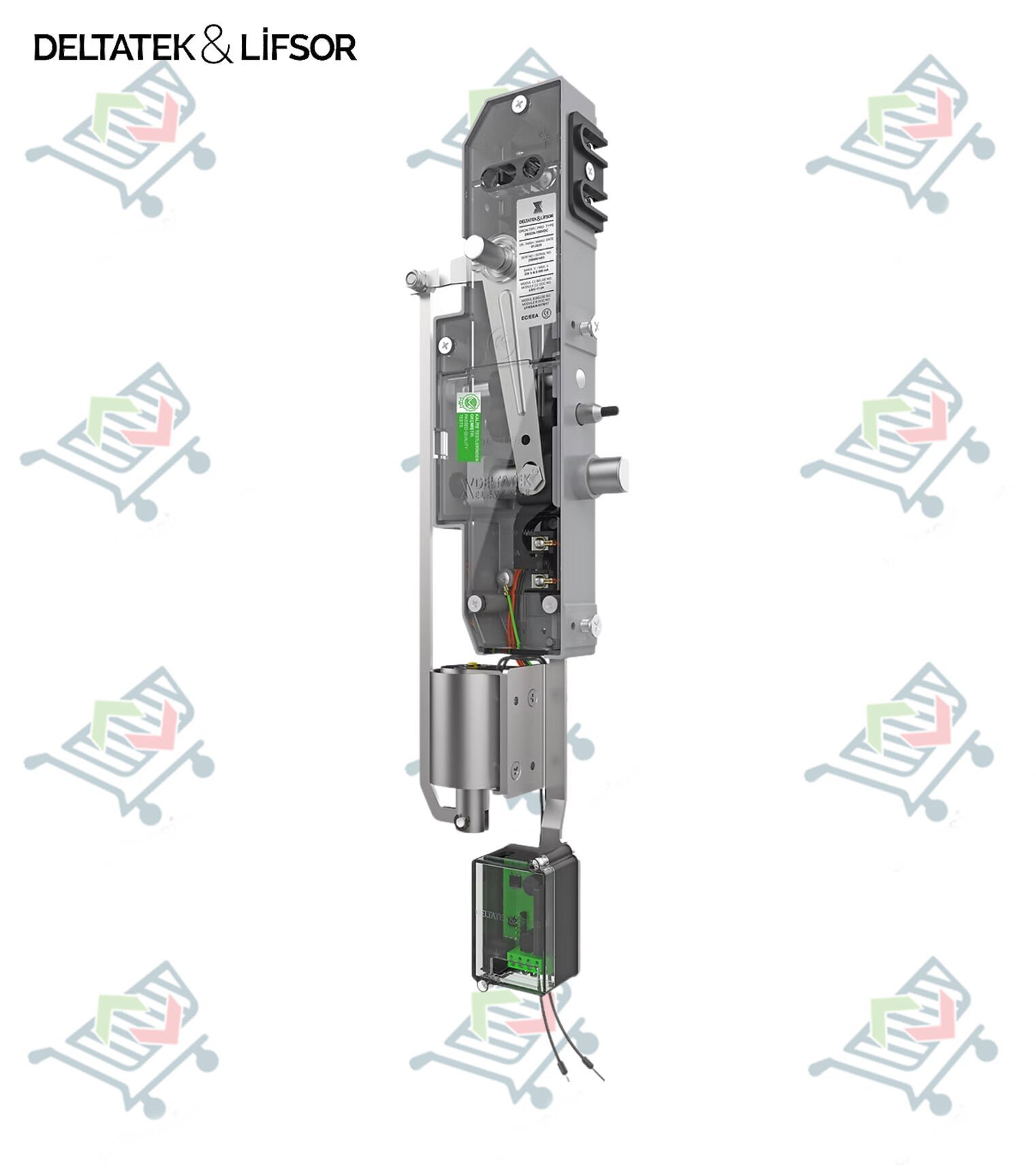 DK02A-190 & 24 VDC ÇİFT EMNİYETLİ BOBİNLİ KAPI KİLİDİ
