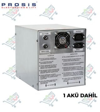 PROSİS PRO-UPS LİNE İNTERAKTİF ASANSÖR UPS 750VA 1 AKÜ DAHİL