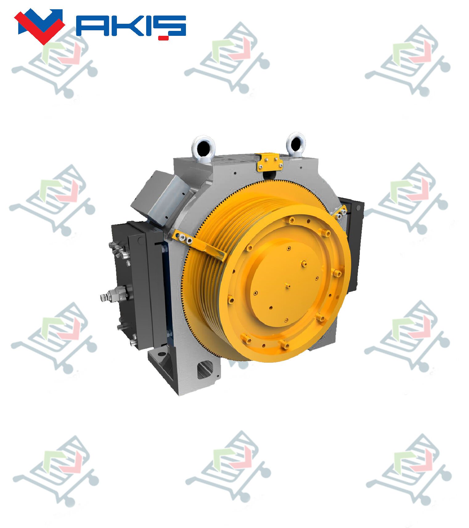 Akış VALENTE VLD-50C 1,00 M/S 1150 KG 7,6 KW  400x6x10 17(A) Asansör Motoru