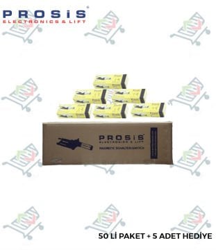 Electromono Monostabil Manyetik Şalter 50'lu Paket (+5 Adet Hediye)