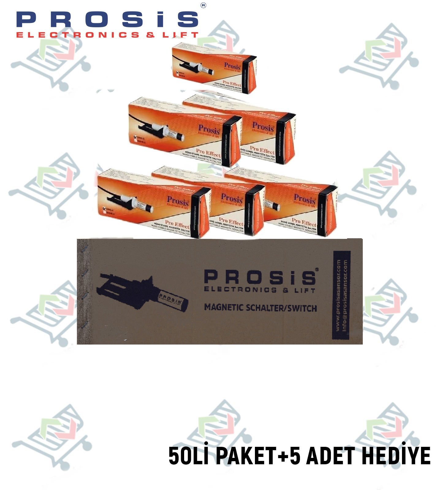 Pro Effect Monostabil Manyetik Şalter Sıngle 50'li Paket (+5 Adet Hediye)