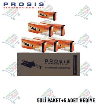 Pro Effect Monostabil Manyetik Şalter Double 50'li Paket (+5 Adet Hediye)