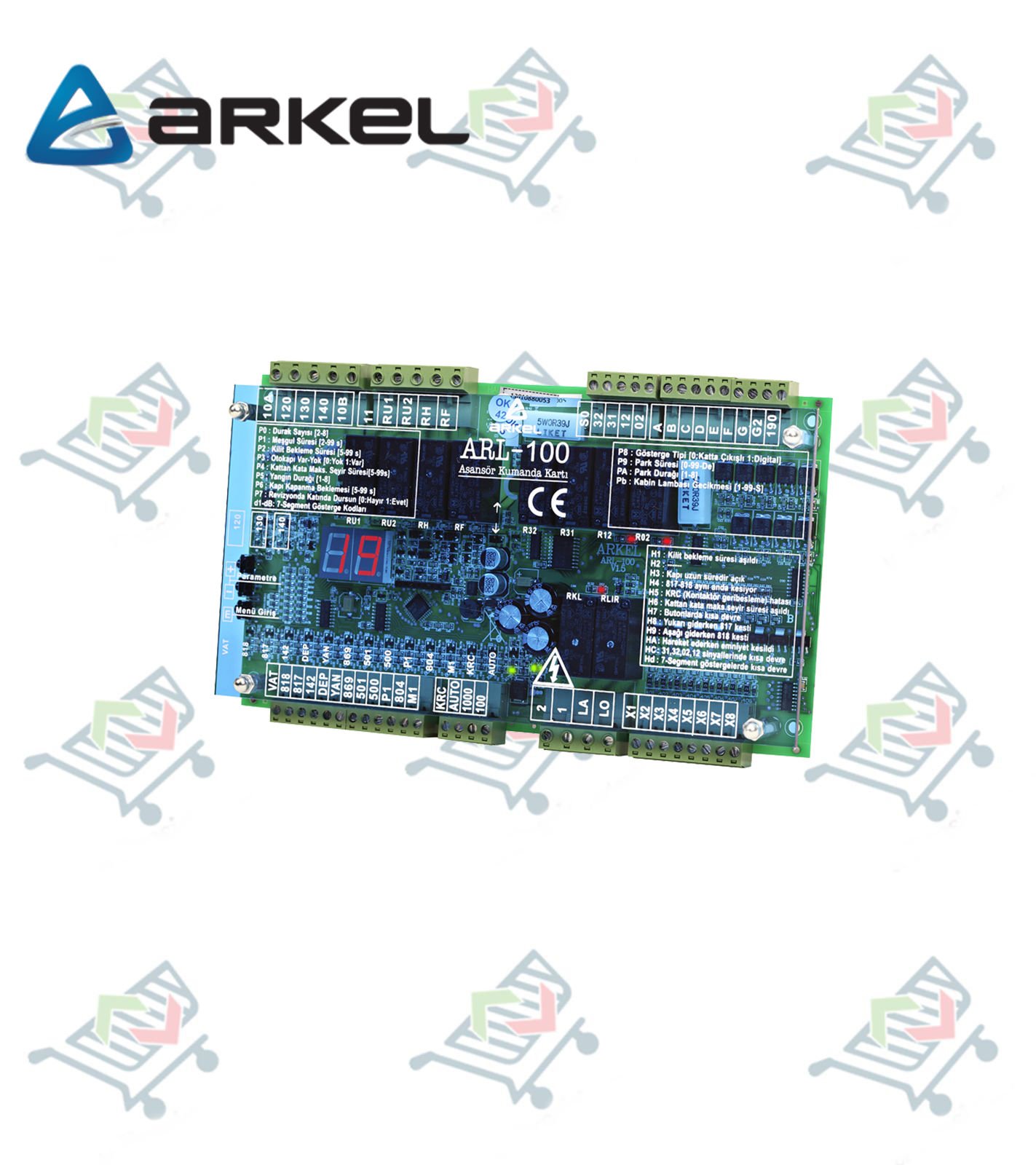 Arkel ARL-100 Asansör Kumanda Kartı