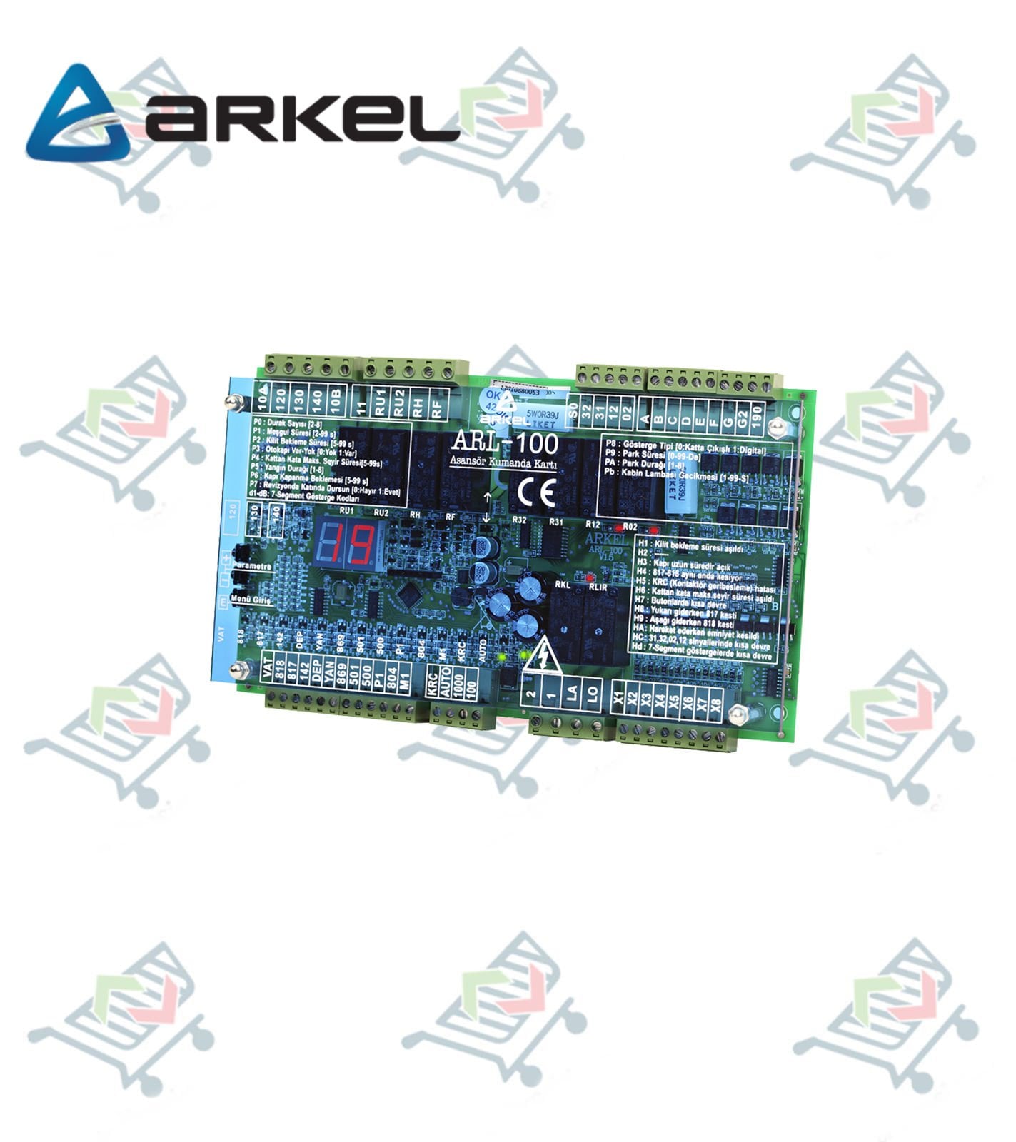 Arkel ARL-100 Asansör Kumanda Kartı
