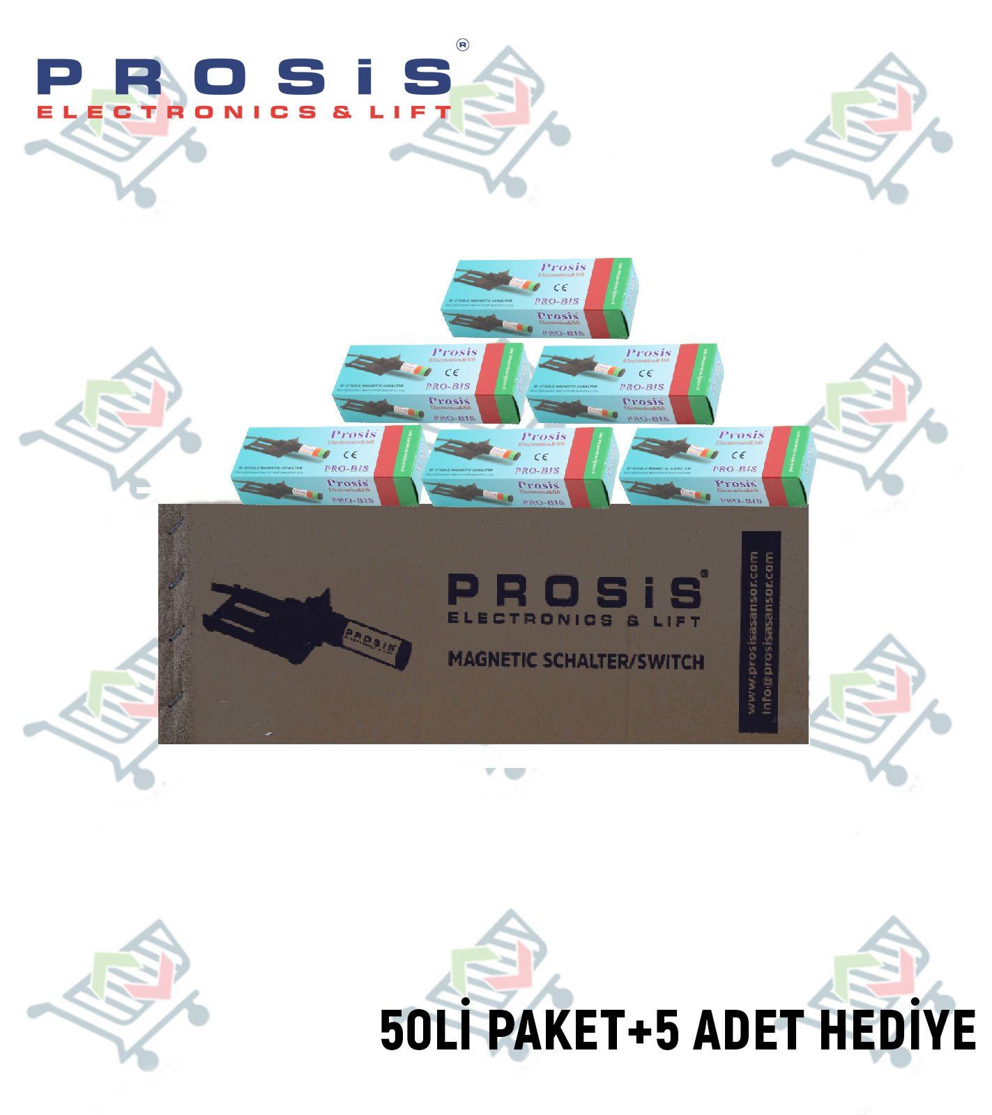 Probis Bistabil Manyetik Şalter(1A) İnce 50'li Paket (+5 Adet Hediye)