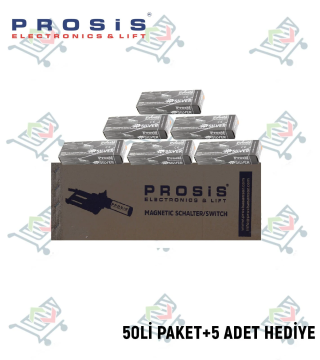 Silver Monostabil Manyetik Şalter (1A) NC 50'li Paket (+5 Adet Hediye)