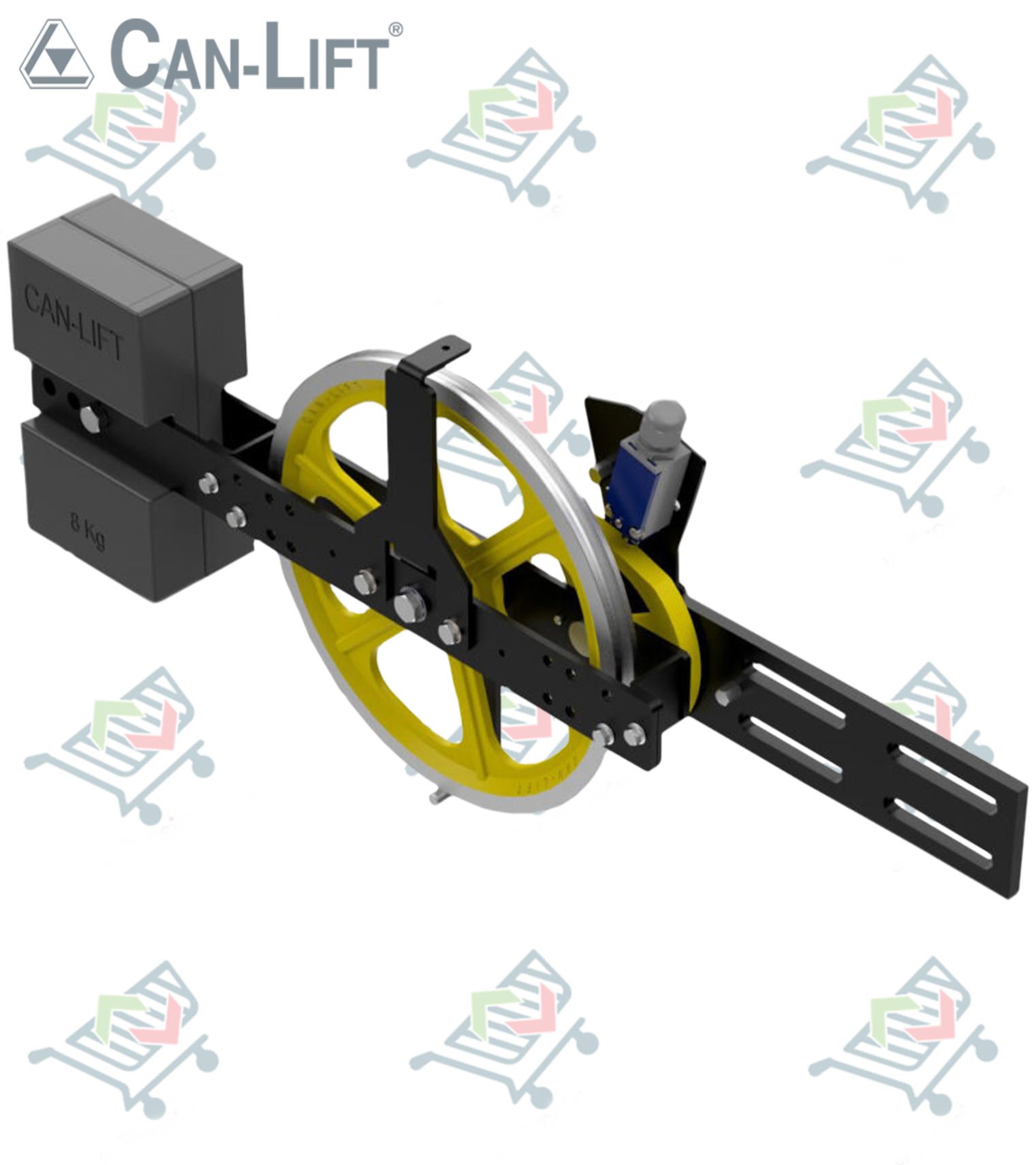 Can Lift CL-08 AG Ağırlıklı Gerdirme (Ağırlık Dahil, Döküm Kasnak)