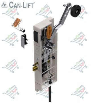 Can Lift CL-01 M Çift Emniyetli Çift Dilli Asansör Kat Kapı Kilidi