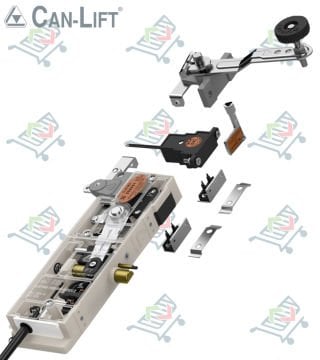 Can Lift CL-01 MD Çift Emniyetli Çift Dilli Çift Kanatlı Asansör Kat Kapı Kilidi