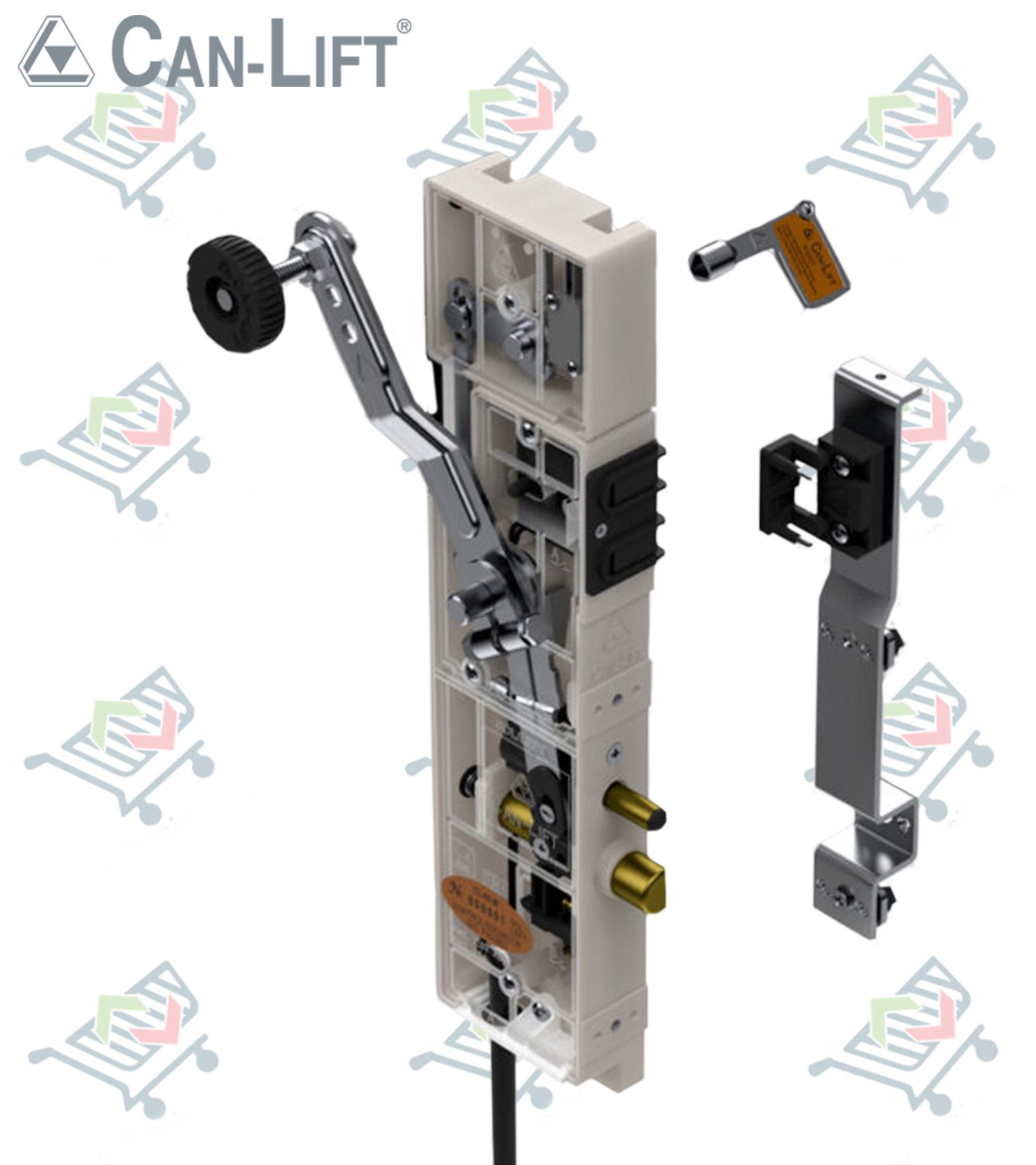 Can Lift CL-05 M-ASW Çift Emniyetli Çift Dilli Asansör Kapı Kailidi (Swichli)