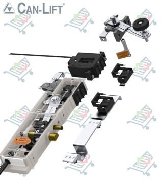 Can Lift CL-05 MD Çift Emniyetli Çift Dilli Çift Kanatlı Asansör Kat Kapı Kilidi
