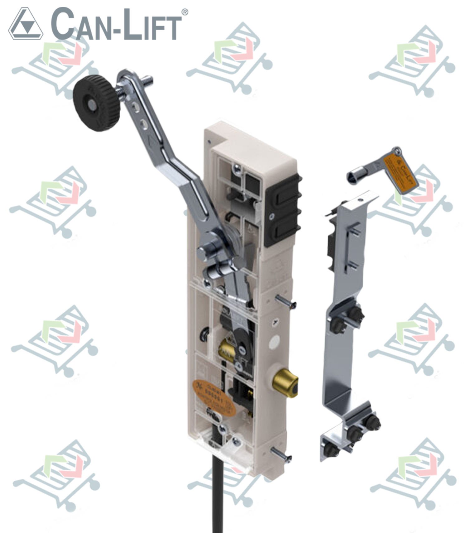 Can Lift CL-05 Mİ Çift Emniyetli Tek Dilli Asansör Kat Kapı Kilidi