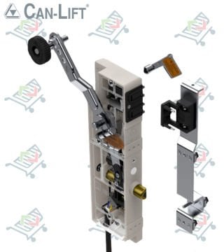 Can Lift CL-05 Mİ SW Çift Emniyetli Tek Dilli Asansör Kat Kapı Kilidi (Swichli)