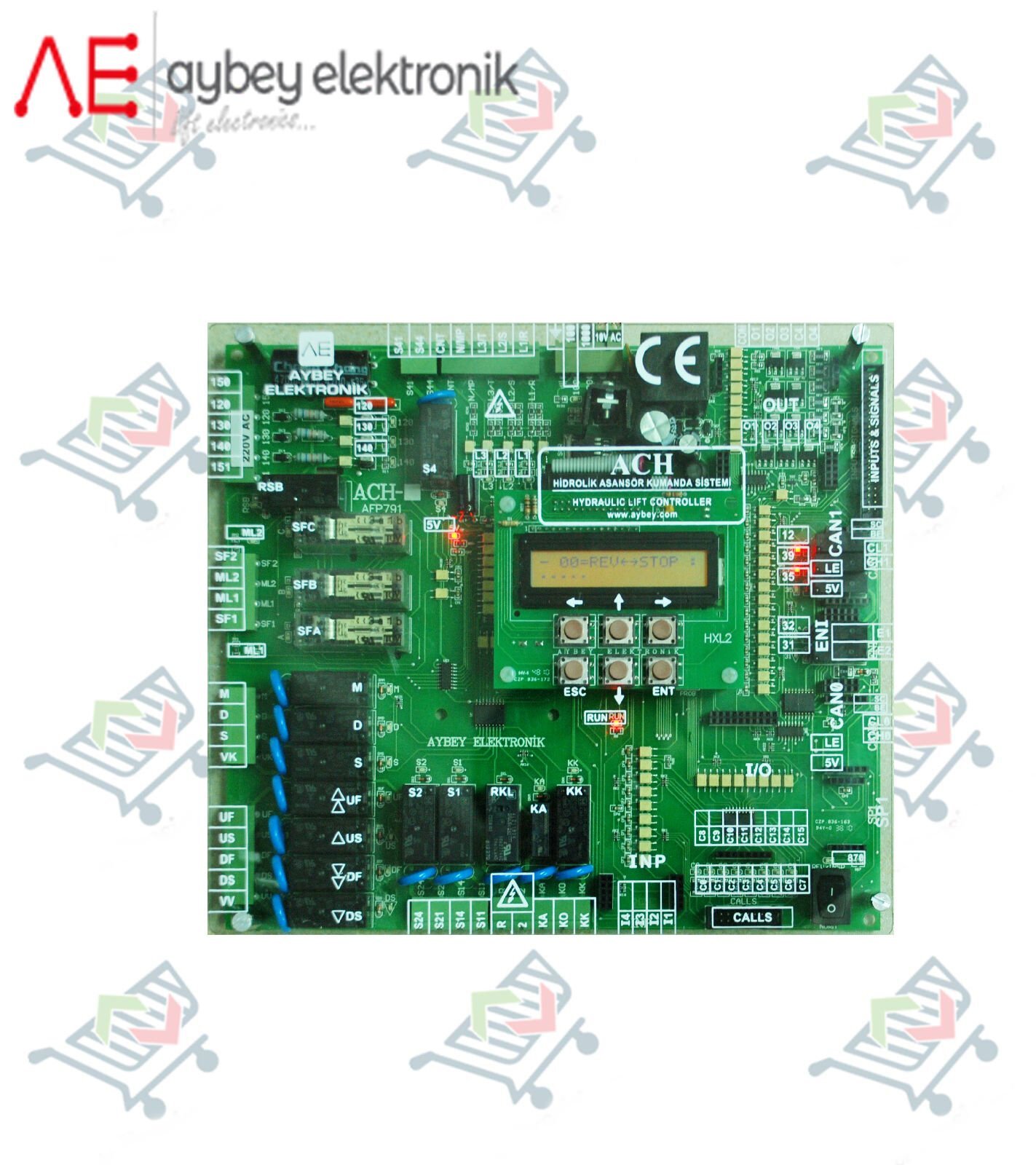 Aybey ACH Kart Seti Full Seri 16 Durak 220V Anons Var