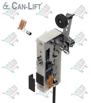 Can Lift CL-06 M-SW-DKI Çift Emniyetli Çift Dilli Asansör Kat Kapı Kilidi (Swichli)