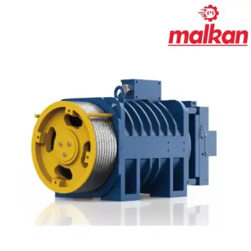 GETM3.2DS 1.6 m/s 1000 kg 10.7 kW 240 mm Kasnak 2:1 Askı Dişlisiz Asansör Motoru