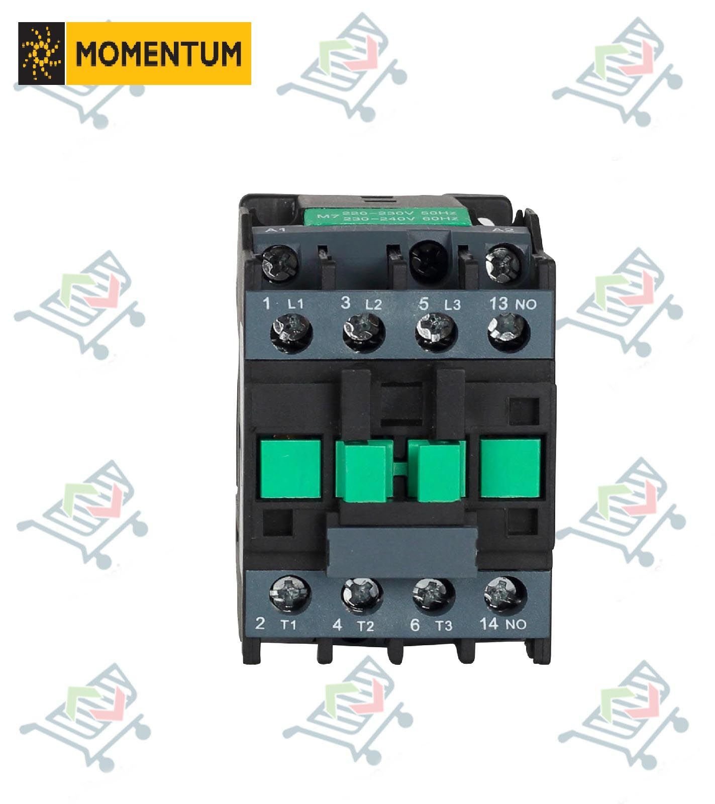 3 Kutuplu Kontaktör - Bobin 230VAC 7,5KW 18A 1NC