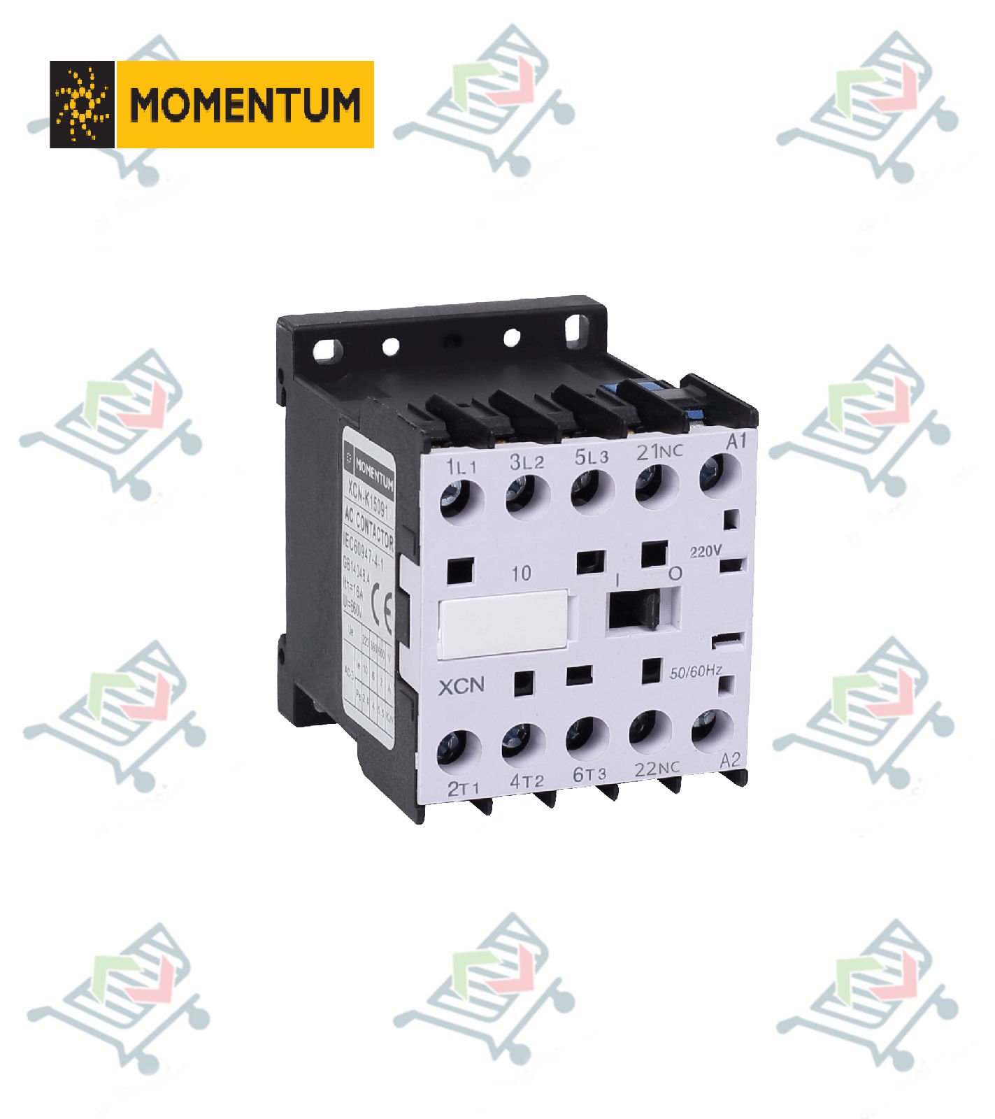 3 Kutuplu Mini Kontaktör - Bobin 230VAC4KW 9A 1NO